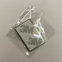 Pinkgul.no decorative metal sticker with 3M adhesive backing in a clear protective plastic sleeve